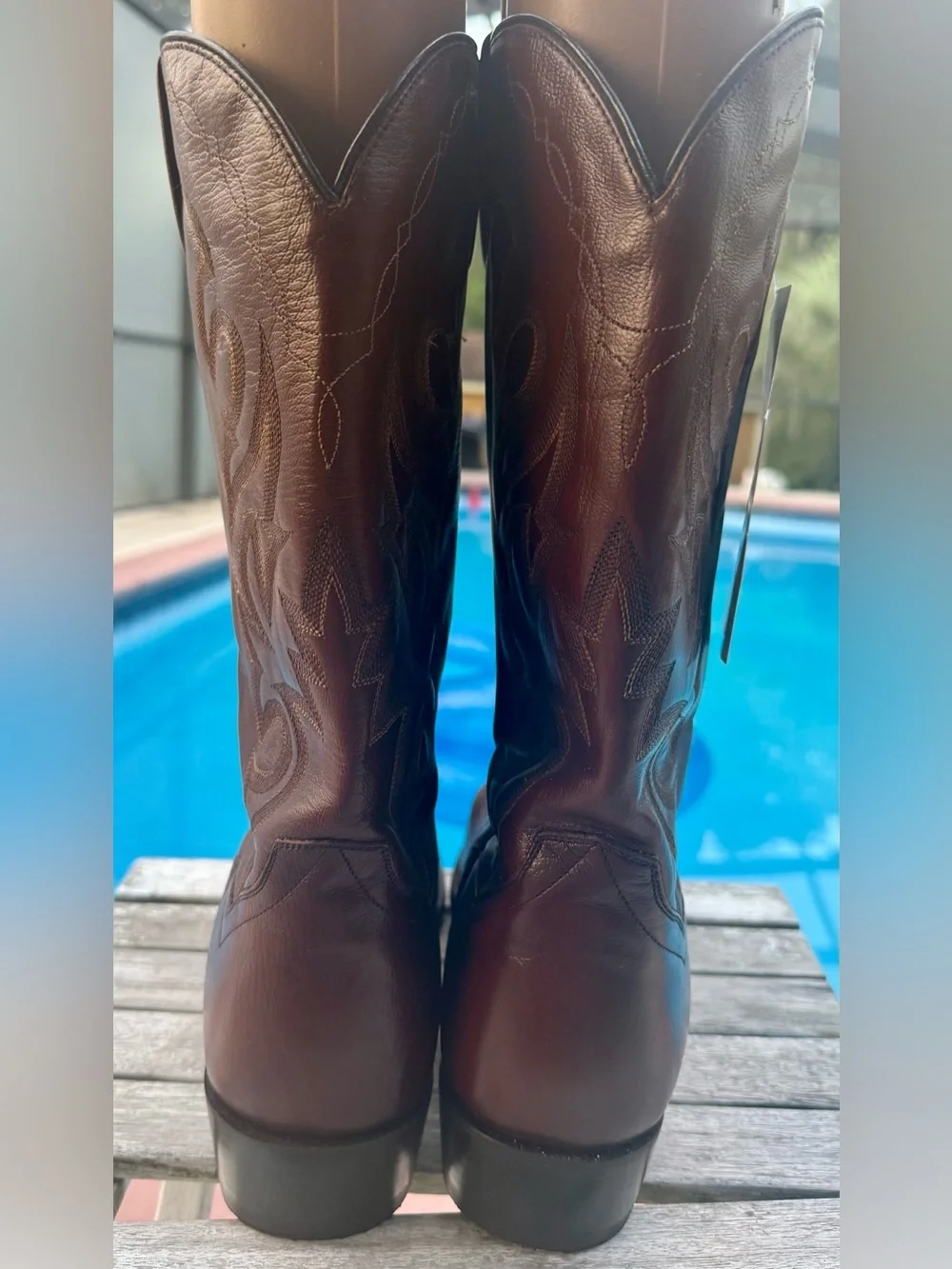 DAN POST MILWAUKEE WESTERN ROUND TOE BOOTS ANTIQUE TAN MENS SIZE 13~NEW* (READ)